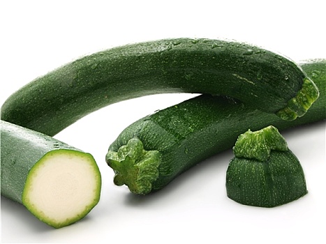 夏南瓜,蔬菜,隔绝,白色背景
