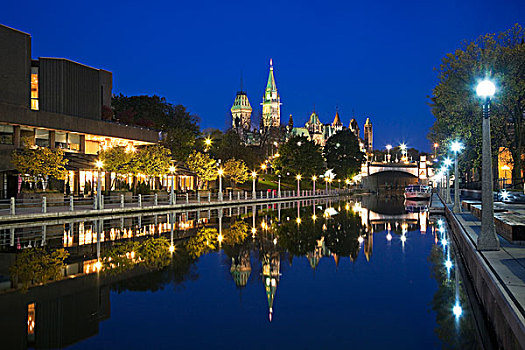 里多运河,国会,渥太华,安大略省,加拿大