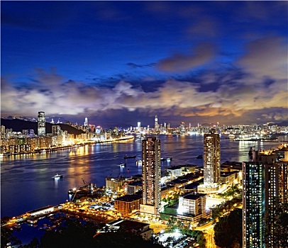 香港,现代,城市,高速,交通