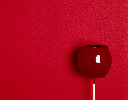 红色,工作室,苹果,糖果,清漆,糖,糖衣浇料,美好,只有,象征,孩子,年轻,留白