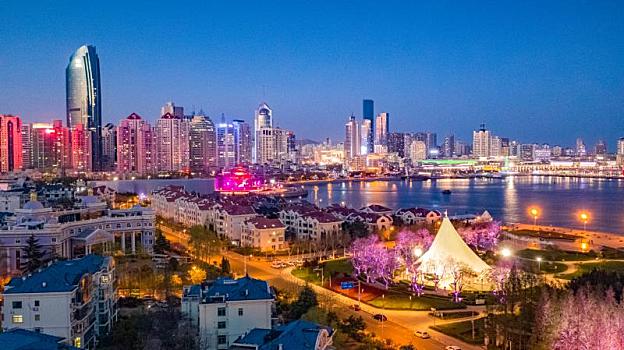 青岛城市夜景