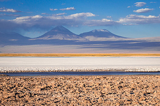 泻湖,风景,佩特罗,阿塔卡马沙漠,智利