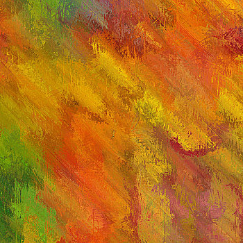 艺术,抽象,丙烯酸树脂,铅笔,红色,橙色,绿色,褐色,金色背景