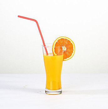 玻璃杯橙子