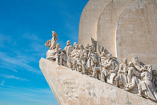 发现者纪念碑,正面,里斯本,葡萄牙,欧洲