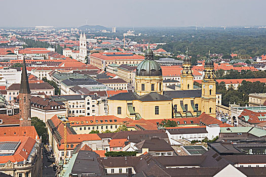 教堂,远景,中心,慕尼黑,德国