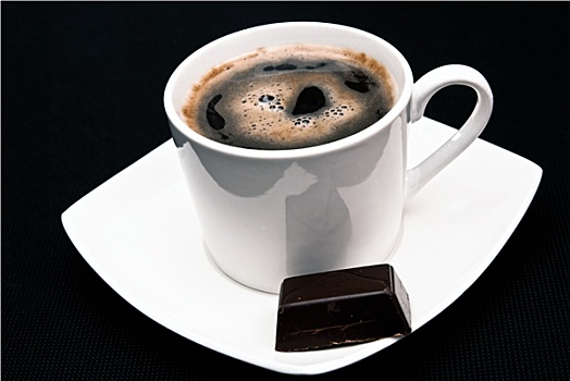 咖啡杯,巧克力糖