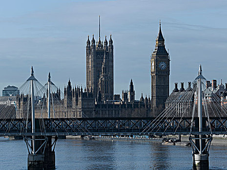 桥,议会大厦,伦敦