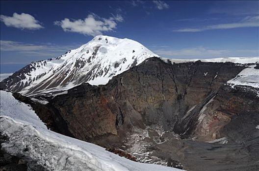 俄罗斯,西伯利亚,火山,背景