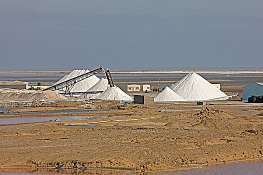 盐厂,靠近,湾,纳米比亚
