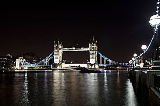 塔桥,上方,泰晤士河,伦敦,英国