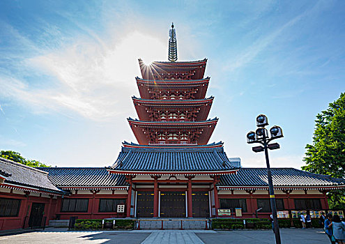 东京浅草寺五重塔