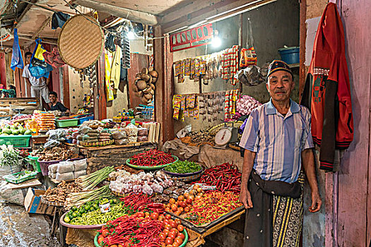 蔬菜,市场,岛屿,印度尼西亚,亚洲