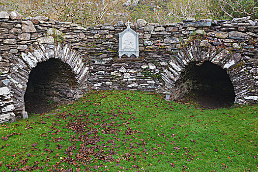 石头,场所,6世纪,偏僻寺院,树林,公园,科克郡,爱尔兰