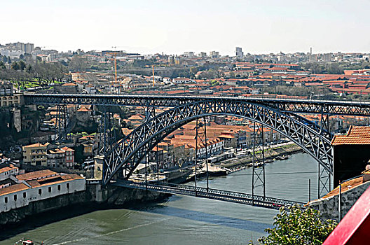桥,上方,杜罗河,欧洲,河,波尔图,北方,葡萄牙