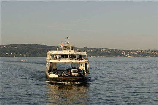 渡船,康士坦茨湖,巴登符腾堡,德国,欧洲