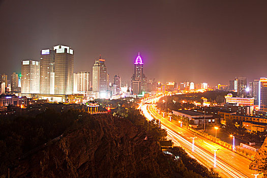 新疆乌鲁木齐城市夜景