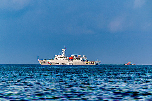 海洋海警轮船