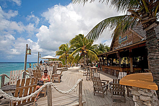 海滩酒吧,狮子,胜地,荷兰,安的列斯群岛,加勒比
