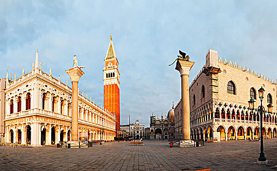 全景,圣马科,广场,威尼斯,意大利