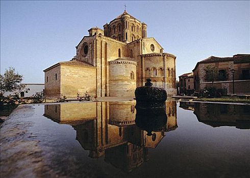 教堂,寺院,玛丽亚,12世纪,萨莫拉,西班牙,欧洲