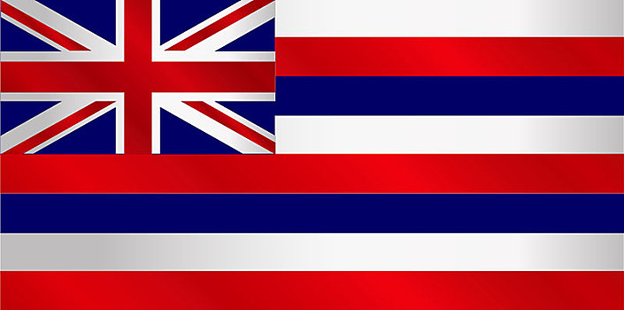 旗帜,夏威夷,光泽