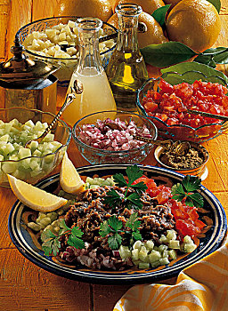 豆,平滑,褐色,烹饪,黄瓜,胡椒,红洋葱,整个食物,食物,埃及