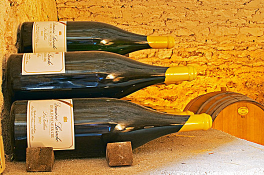 一对,瓶子,夏布利,总理酒庄,2002年,地窖