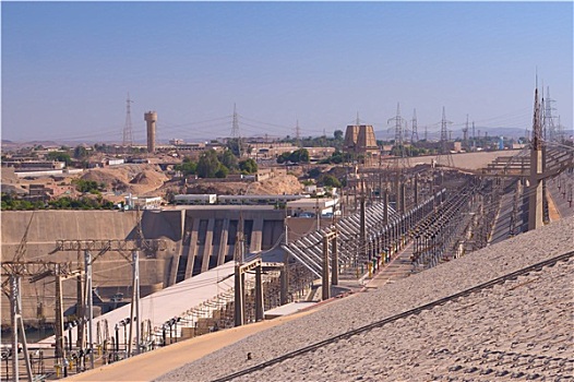 水力发电厂,阿斯旺,坝,埃及