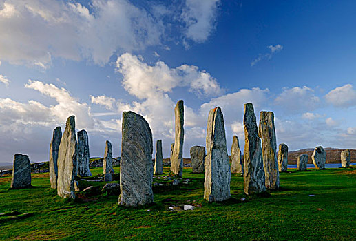 著名,新石器时代,纪念建筑,刘易斯岛,链子,岛屿,外赫布里底群岛,苏格兰