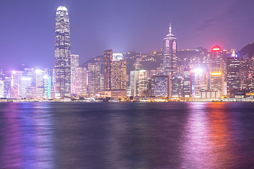 香港维多利亚港夜景