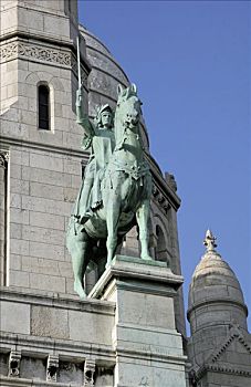 大教堂,骑马,雕塑,圣女贞德,巴黎,法国