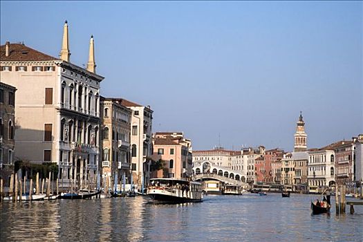 宫殿,里亚尔托桥,大运河,威尼斯,意大利,欧洲