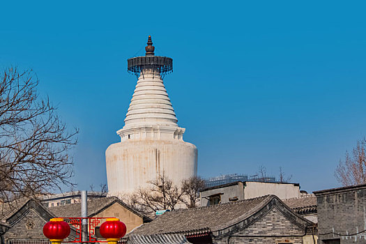 北京市白塔寺园林古建筑