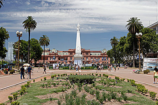 玫瑰宫,梅奥,五月广场,布宜诺斯艾利斯,阿根廷,南美