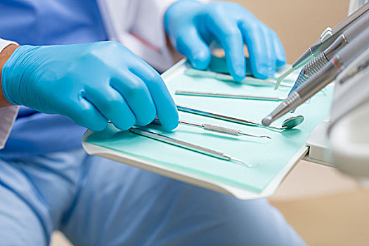 牙科器材,特写,外科手术,桌子