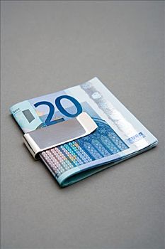 20欧元,钞票,钞票夹