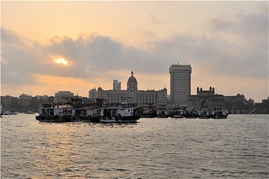 孟买,港口,大门,印度