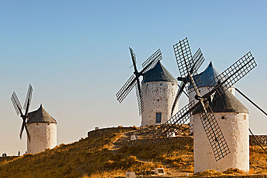 风车,康斯艾格拉,托莱多省,拉曼查,西班牙