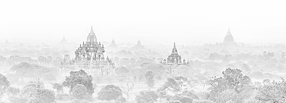 庙宇,蒲甘,缅甸,亚洲