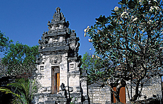 印度尼西亚,巴厘岛,沙努尔,庙宇