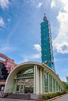 中国台湾台北捷运世贸站101大楼