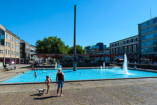 喷泉,水池,荷兰