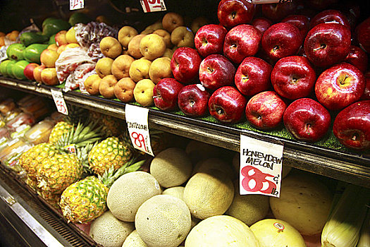 夏威夷,瓦胡岛,种类,健康,水果,食品市场
