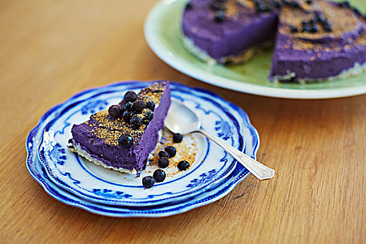 蓝莓,芝士蛋糕,腰果
