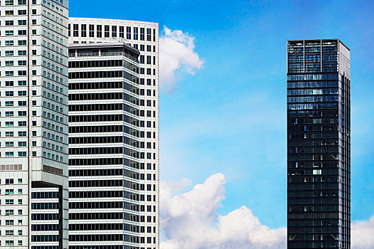 现代,摩天大楼,商务区,华沙