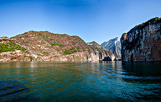 长江三峡瞿塘峡峡谷