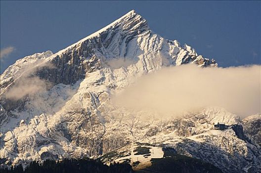 山頂,阿爾卑斯峰,加米施帕藤基興,巴伐利亞,德國