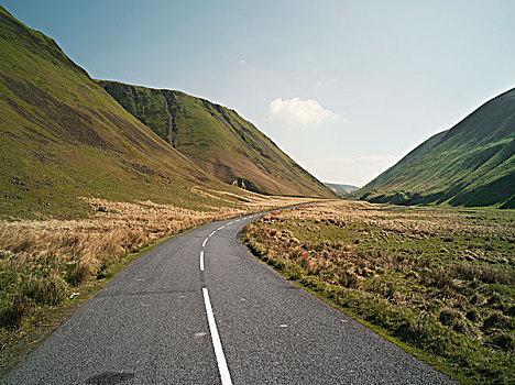 乡村,道路,苏格兰