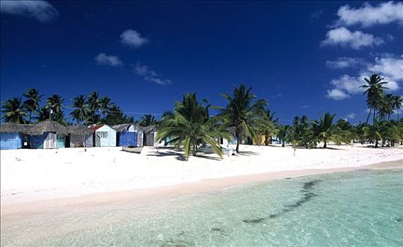 渔村,绍纳岛,多米尼加共和国,加勒比海